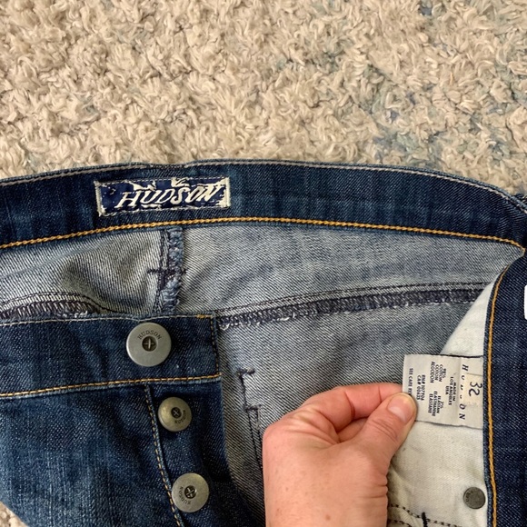 Hudson men’s straight leg button fly jeans - Picture 3 of 3